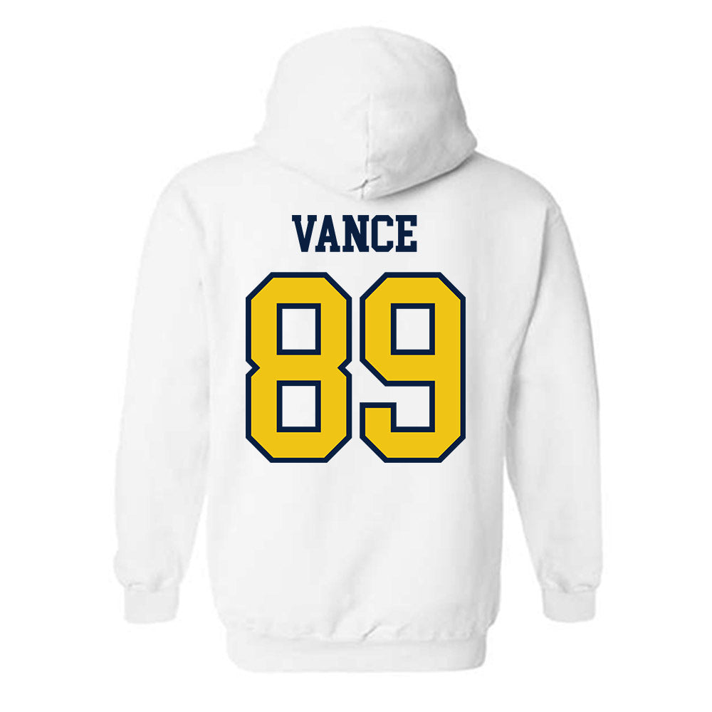 Michigan - NCAA Men's Lacrosse : Mason Vance - Classic Shersey Hooded Sweatshirt-1