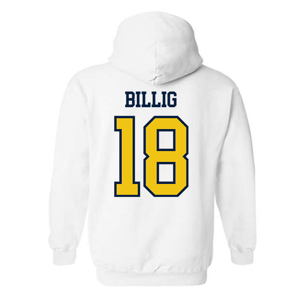 Michigan - NCAA Men's Lacrosse : Carson Billig - Classic Shersey Hooded Sweatshirt-1