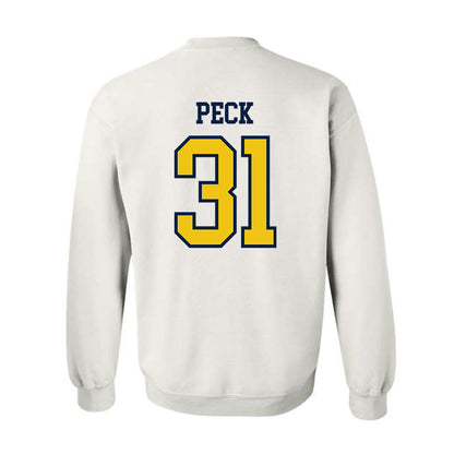 Michigan - NCAA Men's Ice Hockey : Stephen Peck - Classic Shersey Crewneck Sweatshirt-1