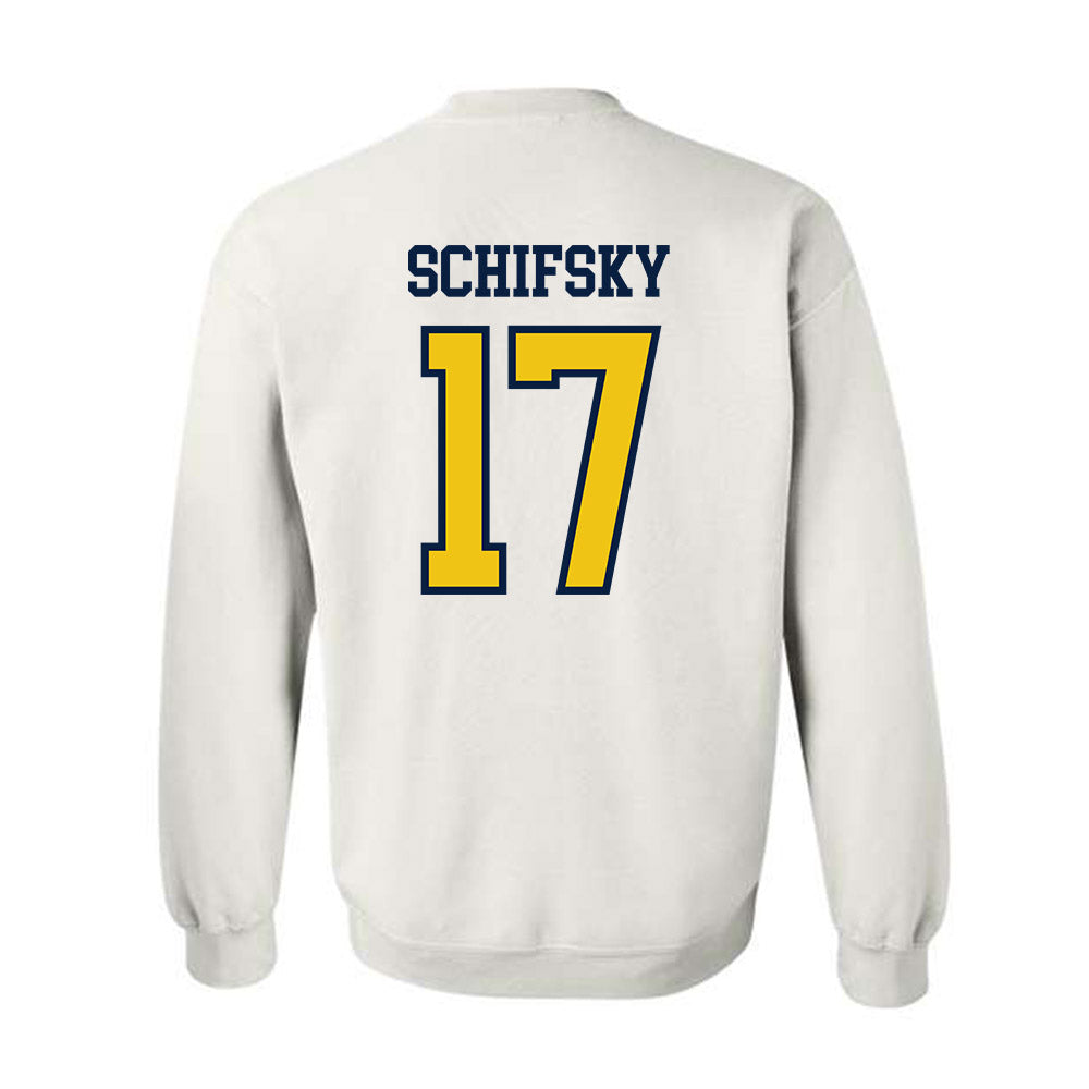 Michigan - NCAA Men's Ice Hockey : Garrett Schifsky - Classic Shersey Crewneck Sweatshirt-1