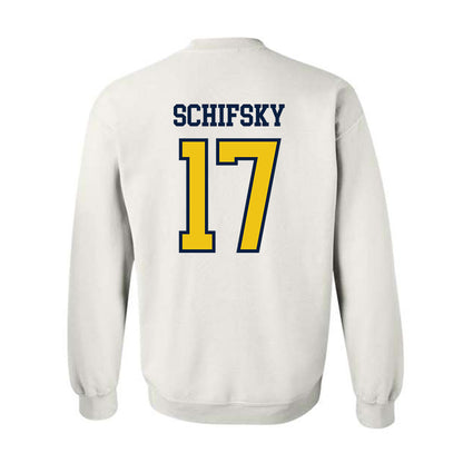 Michigan - NCAA Men's Ice Hockey : Garrett Schifsky - Classic Shersey Crewneck Sweatshirt-1