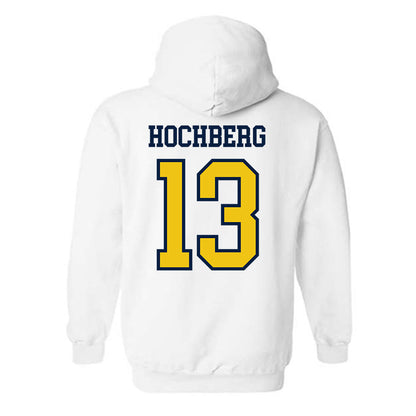 Michigan - NCAA Men's Basketball : Harrison Hochberg - Classic Shersey Hooded Sweatshirt-1