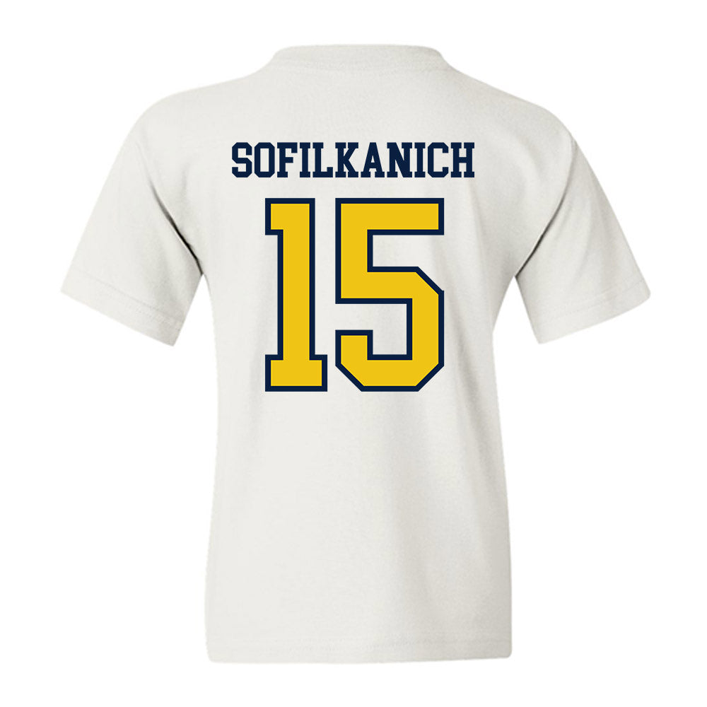 Michigan - NCAA Women's Basketball : Ashley Sofilkanich - Classic Shersey Youth T-Shirt-1