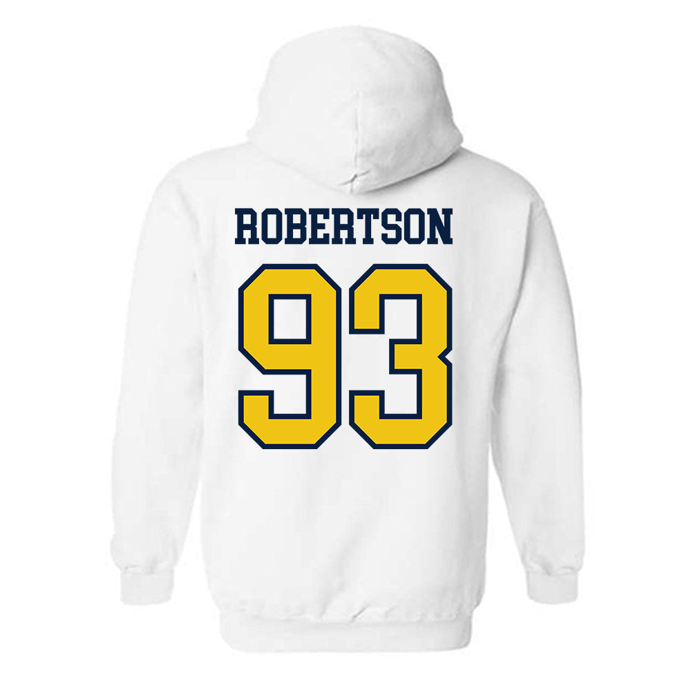 Michigan - NCAA Football : Hunter Robertson - Classic Shersey Hooded Sweatshirt-1
