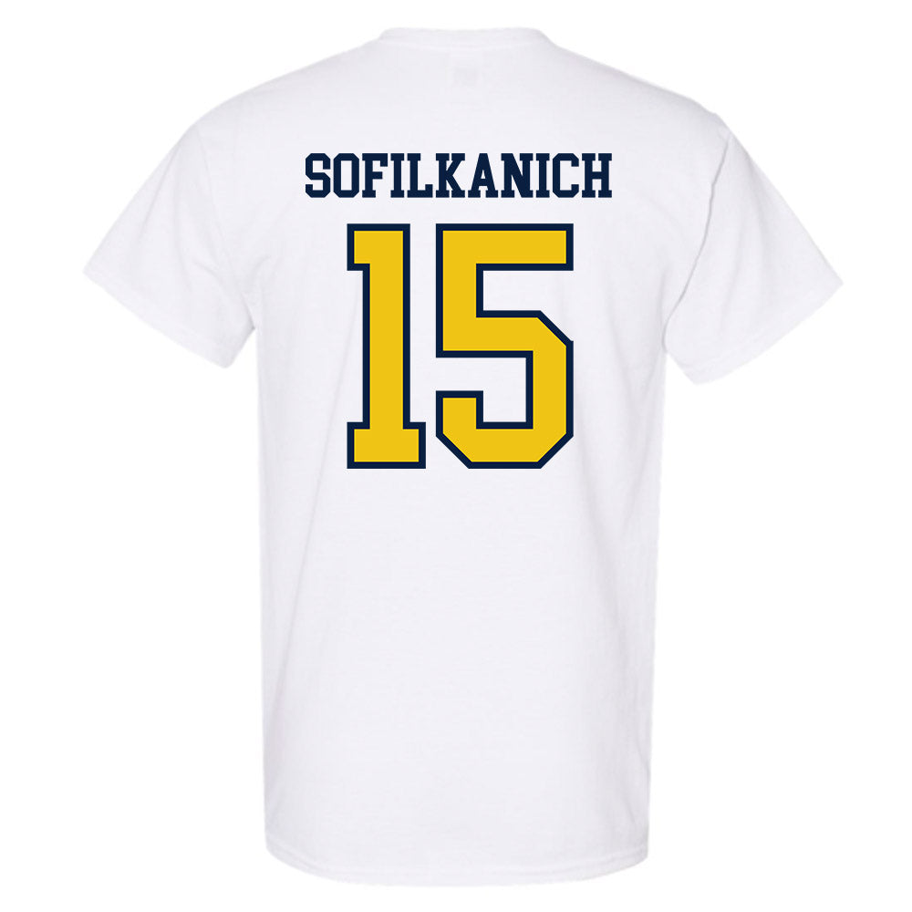 Michigan - NCAA Women's Basketball : Ashley Sofilkanich - Classic Shersey T-Shirt-1