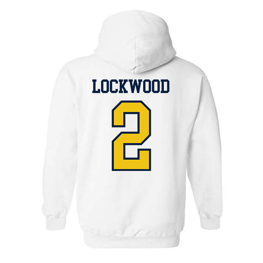 Michigan - NCAA Men's Lacrosse : Bo Lockwood - Classic Shersey Hooded Sweatshirt-1