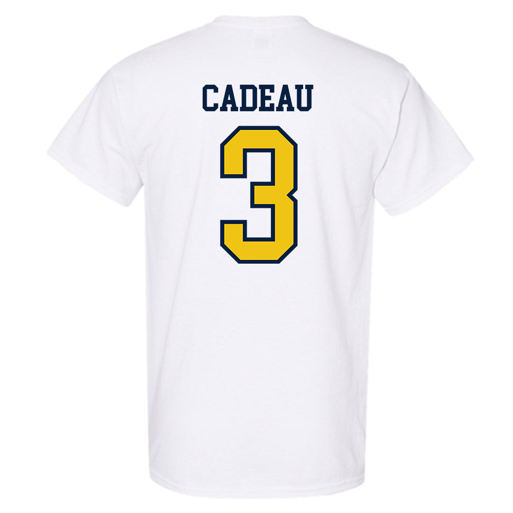 Michigan - NCAA Men's Basketball : Elliot Cadeau - Classic Shersey T-Shirt-1