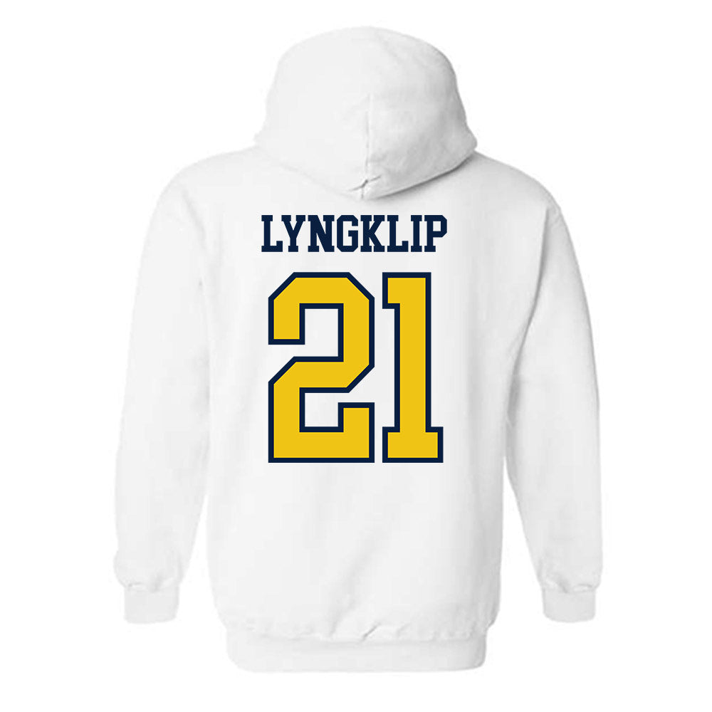 Michigan - NCAA Men's Lacrosse : Ryan Lyngklip - Classic Shersey Hooded Sweatshirt-1