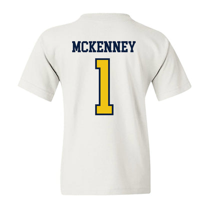 Michigan - NCAA Men's Basketball : Trey McKenney - Classic Shersey Youth T-Shirt-1