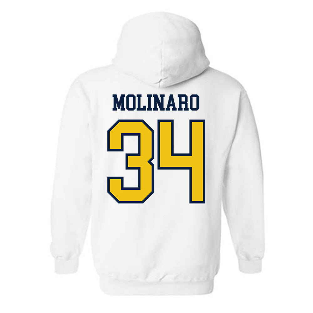 Michigan - NCAA Men's Ice Hockey : Julian Molinaro - Classic Shersey Hooded Sweatshirt-1