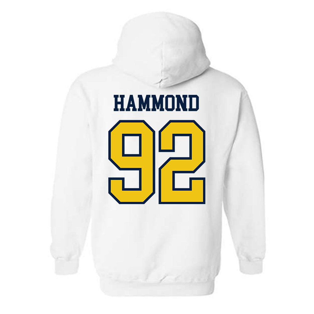 Michigan - NCAA Football : Ted Hammond - Classic Shersey Hooded Sweatshirt-1