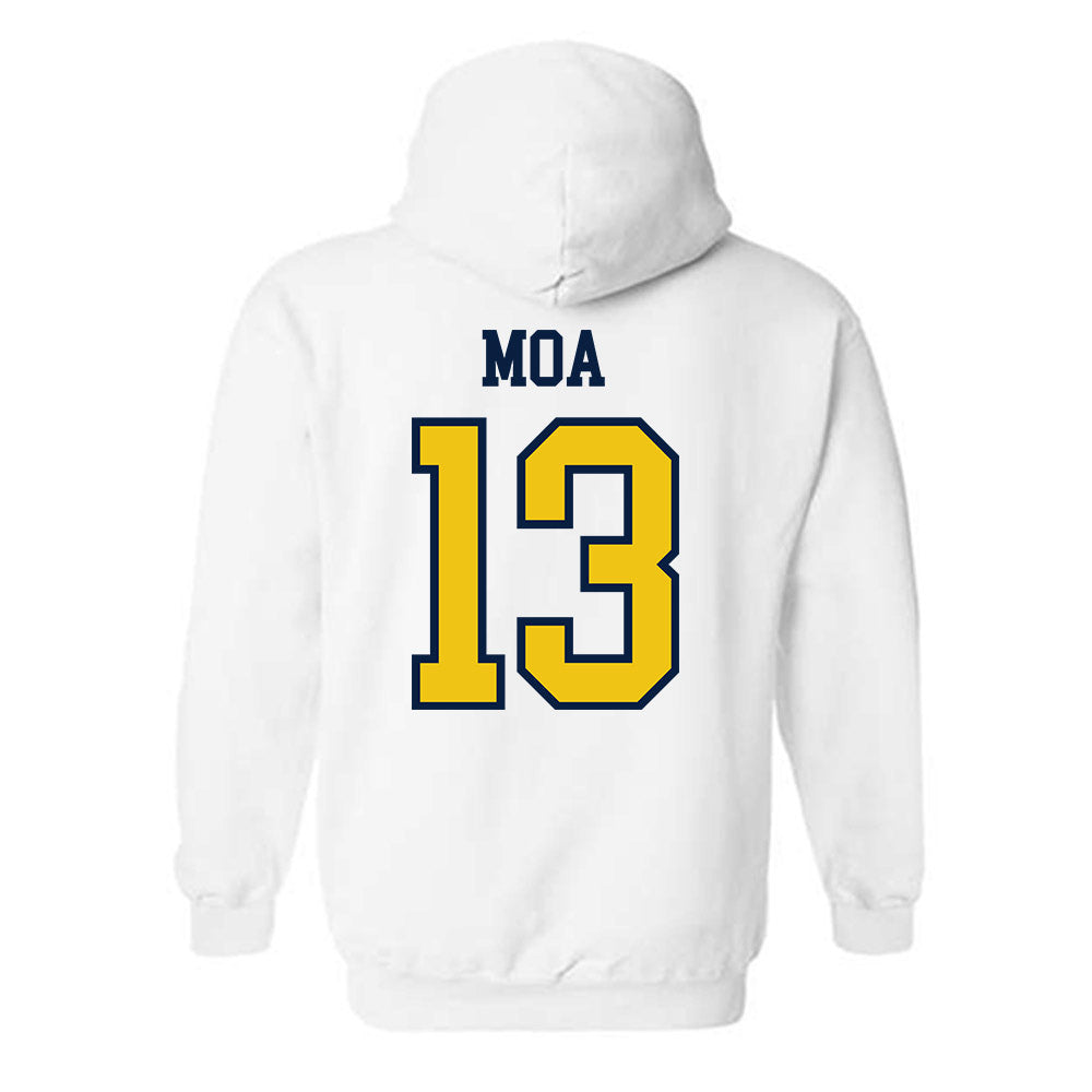 Michigan - NCAA Football : Aisea Moa - Classic Shersey Hooded Sweatshirt-1