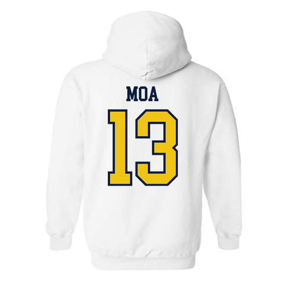 Michigan - NCAA Football : Aisea Moa - Classic Shersey Hooded Sweatshirt-1