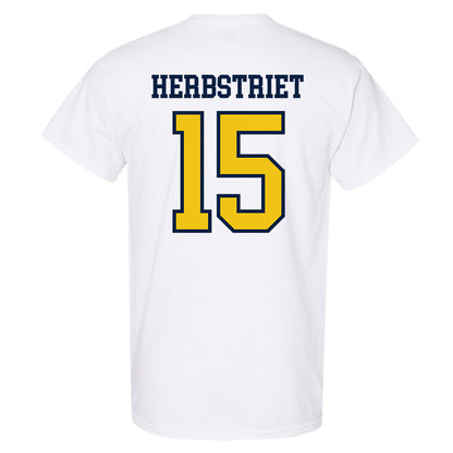 Michigan - NCAA Football : Chase Herbstriet - Classic Shersey T-Shirt-1