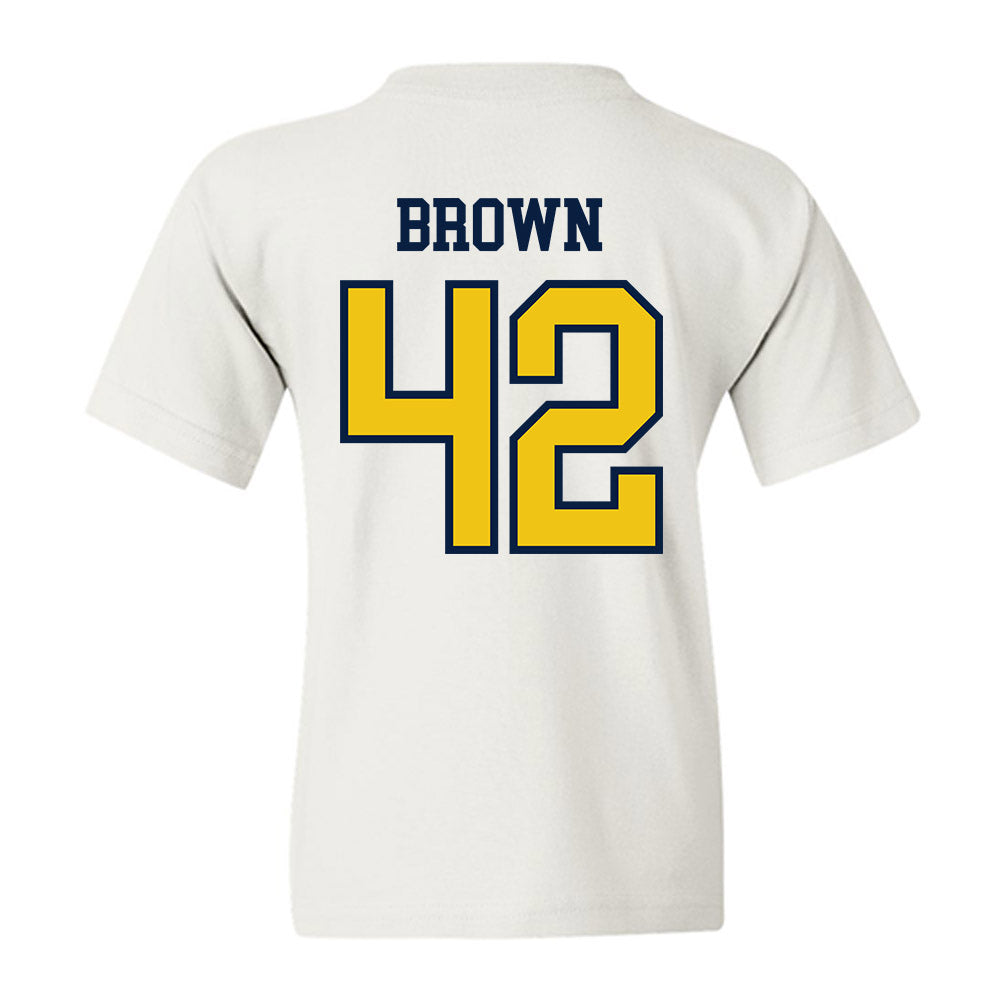 Michigan - NCAA Baseball : Justin Brown - Classic Shersey Youth T-Shirt-1
