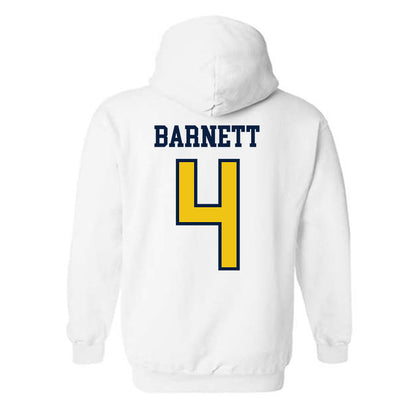 Michigan - NCAA Men's Ice Hockey : Asher Barnett - Classic Shersey Hooded Sweatshirt-1