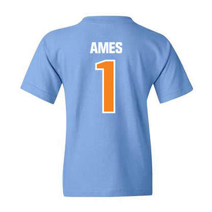 Tennessee - NCAA Men's Basketball : Darrin Ames - Youth T-Shirt-1