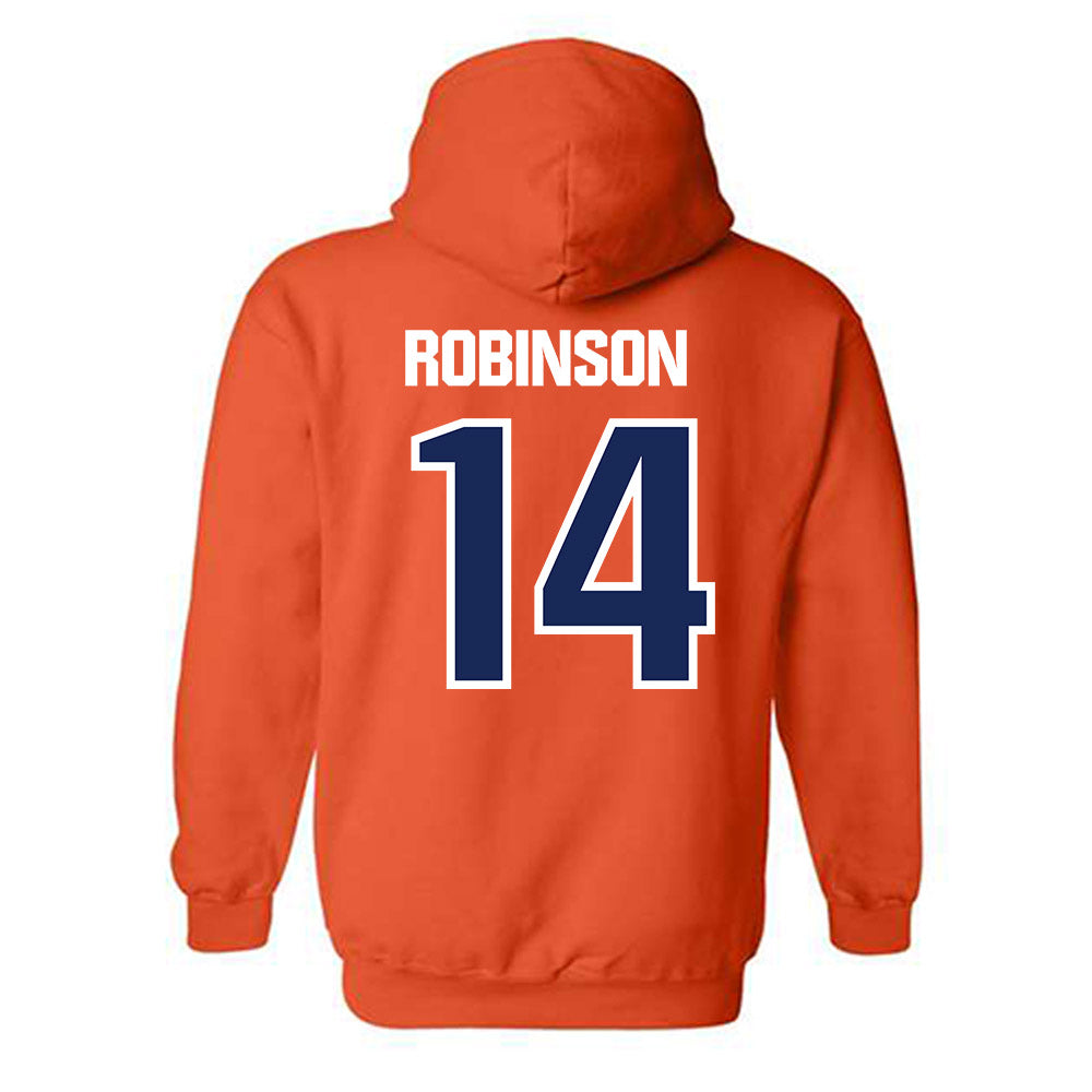 FPU - NCAA Baseball : Vincent Robinson - Classic Shersey Hooded Sweatshirt-1