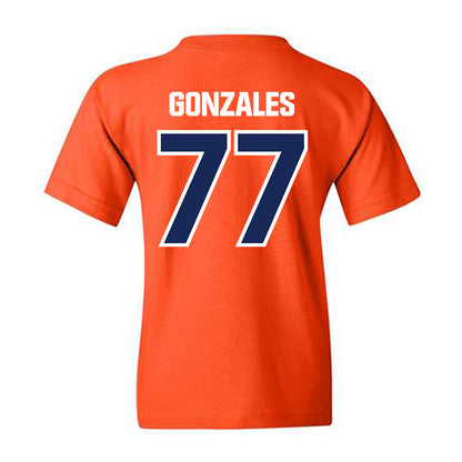 FPU - NCAA Baseball : Tyler Gonzales - Classic Shersey Youth T-Shirt-1