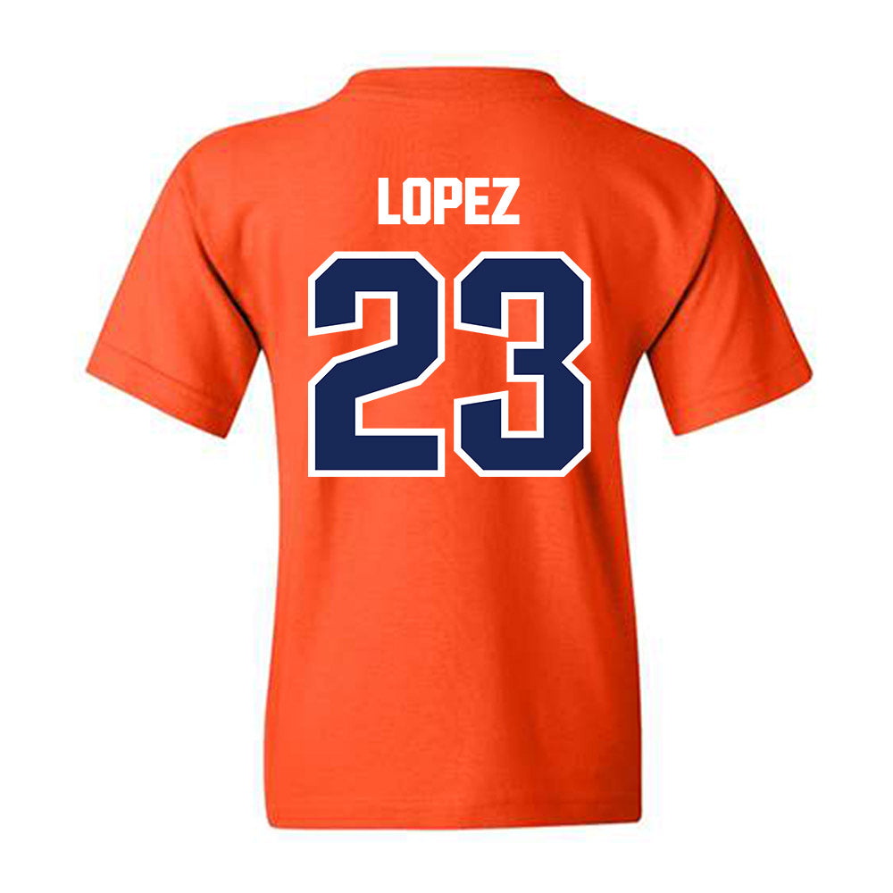 FPU - NCAA Baseball : Alex Lopez - Classic Shersey Youth T-Shirt-1