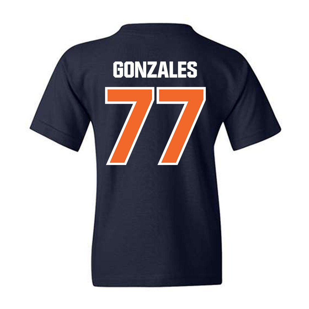 FPU - NCAA Baseball : Tyler Gonzales - Classic Shersey Youth T-Shirt-1