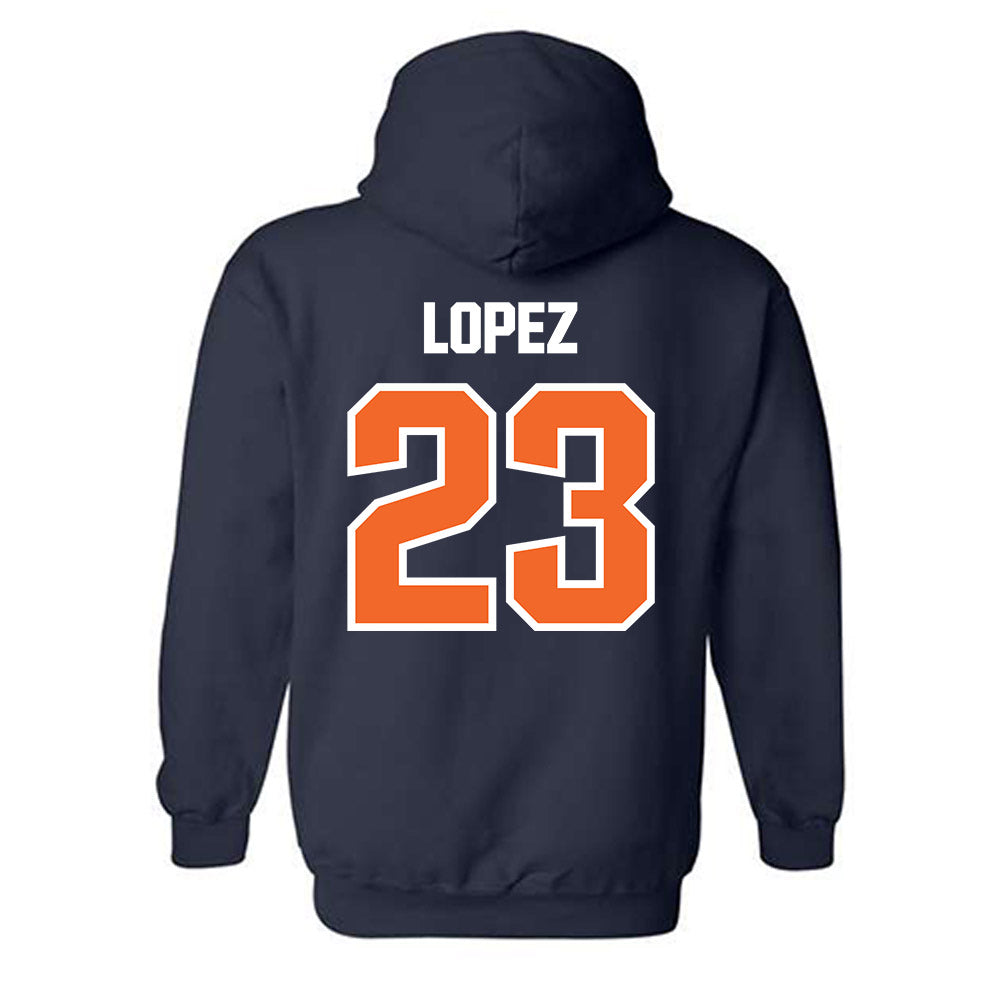 FPU - NCAA Baseball : Alex Lopez - Classic Shersey Hooded Sweatshirt-1