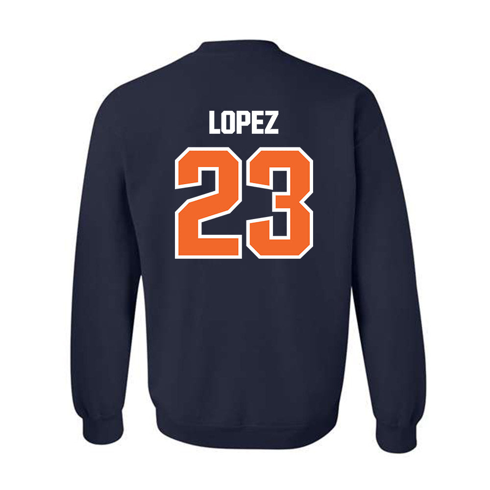 FPU - NCAA Baseball : Alex Lopez - Classic Shersey Crewneck Sweatshirt-1