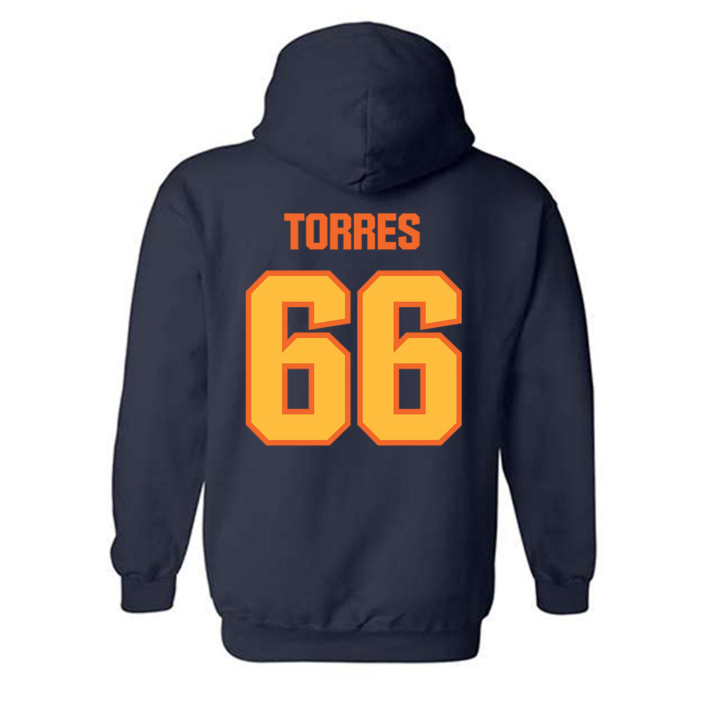 FPU - NCAA Baseball : Rogelio Torres - Classic Shersey Hooded Sweatshirt-1