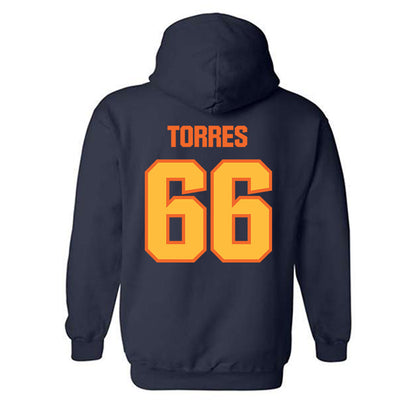 FPU - NCAA Baseball : Rogelio Torres - Classic Shersey Hooded Sweatshirt-1