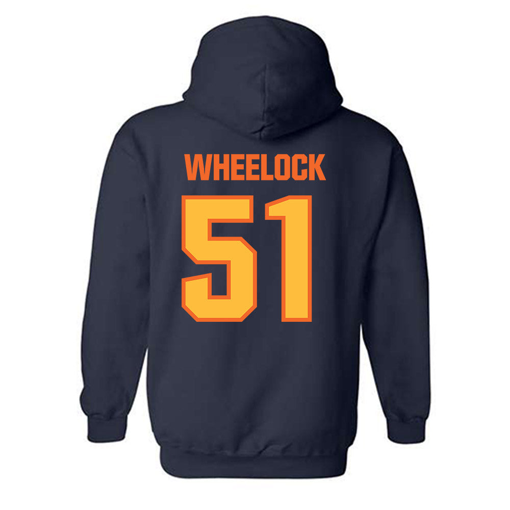 FPU - NCAA Baseball : Titus Wheelock - Classic Shersey Hooded Sweatshirt-1