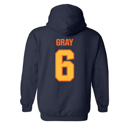 FPU - NCAA Men's Water Polo : Forrest Gray - Classic Shersey Hooded Sweatshirt-1