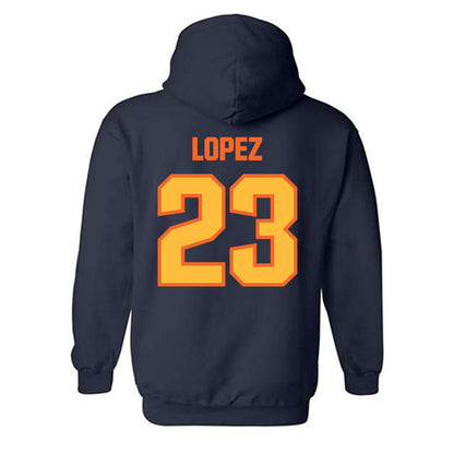FPU - NCAA Baseball : Alex Lopez - Classic Shersey Hooded Sweatshirt-1