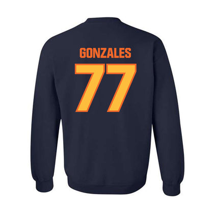 FPU - NCAA Baseball : Tyler Gonzales - Classic Shersey Crewneck Sweatshirt-1
