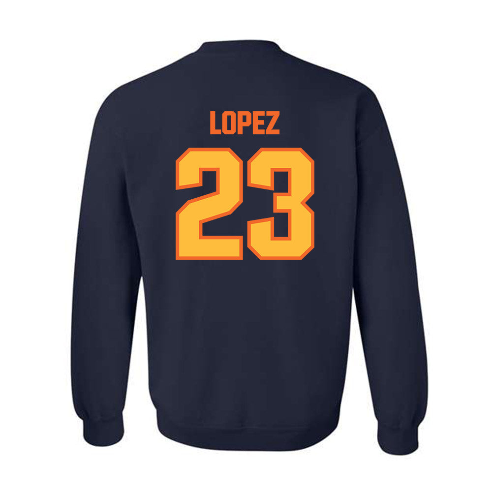 FPU - NCAA Baseball : Alex Lopez - Classic Shersey Crewneck Sweatshirt-1