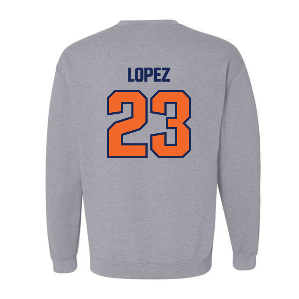 FPU - NCAA Baseball : Alex Lopez - Crewneck Sweatshirt-1
