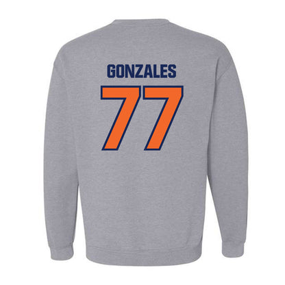 FPU - NCAA Baseball : Tyler Gonzales - Crewneck Sweatshirt-1