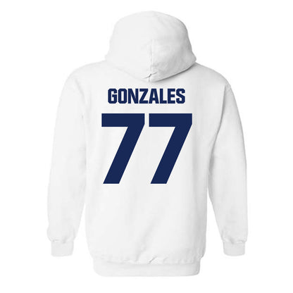 FPU - NCAA Baseball : Tyler Gonzales - Classic Shersey Hooded Sweatshirt-1