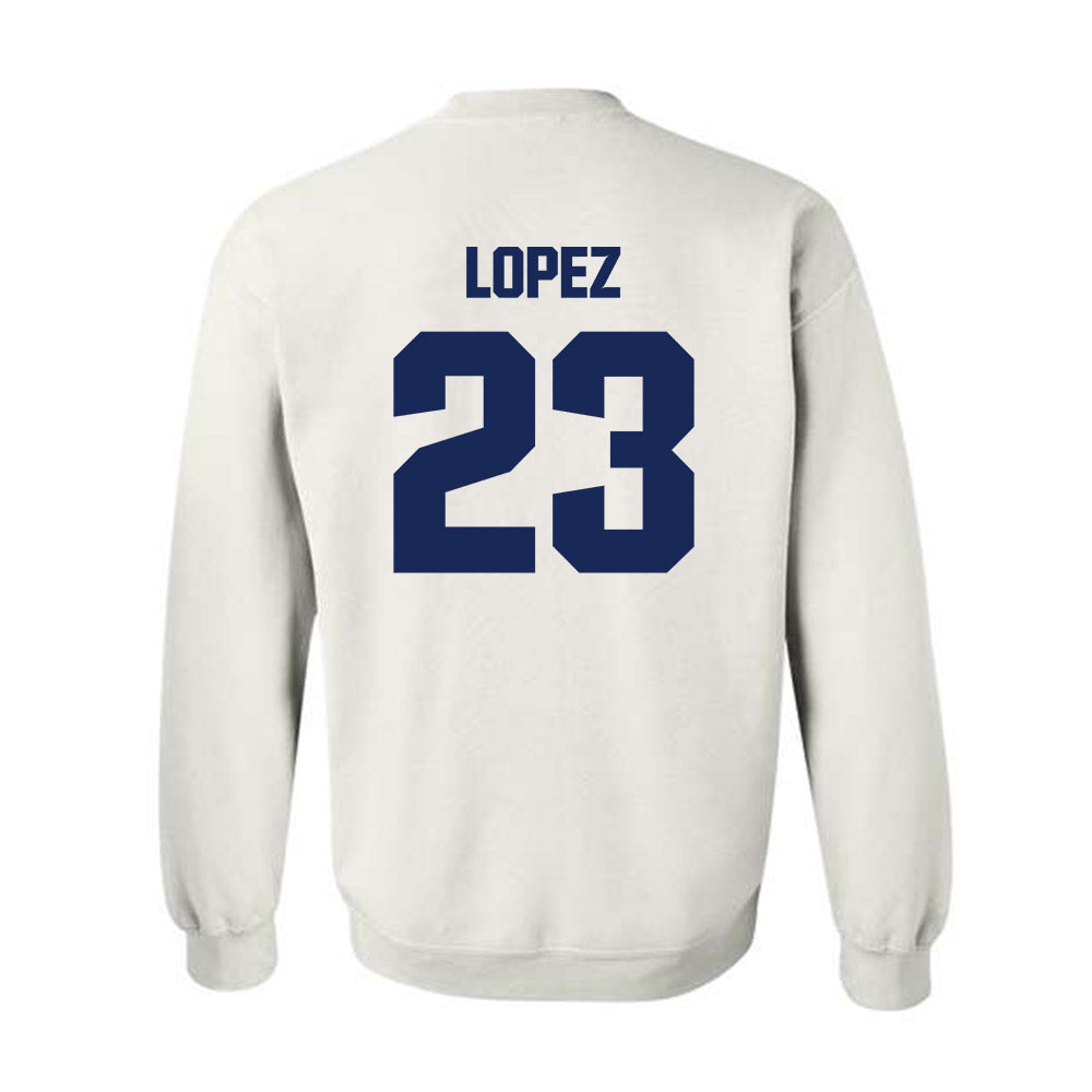 FPU - NCAA Baseball : Alex Lopez - Classic Shersey Crewneck Sweatshirt-1