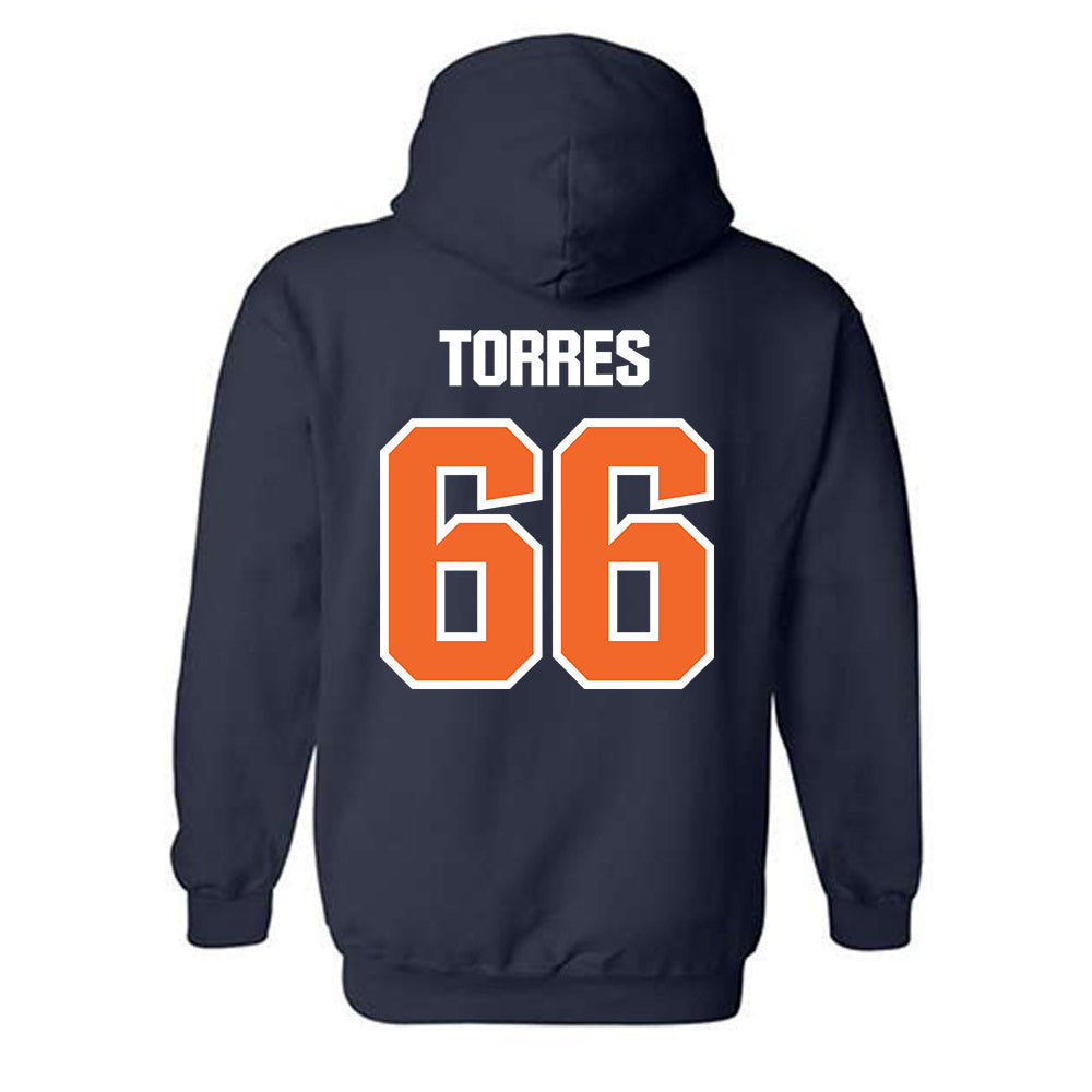 FPU - NCAA Baseball : Rogelio Torres - Classic Shersey Hooded Sweatshirt-1