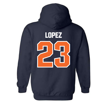 FPU - NCAA Baseball : Alex Lopez - Classic Shersey Hooded Sweatshirt-1