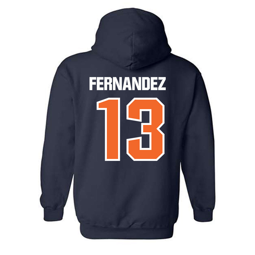 FPU - NCAA Men's Soccer : LJ Fernandez - Classic Shersey Hooded Sweatshirt-1