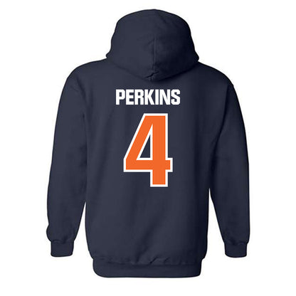 FPU - NCAA Baseball : Garrett Perkins - Classic Shersey Hooded Sweatshirt-1