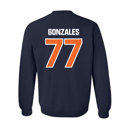 FPU - NCAA Baseball : Tyler Gonzales - Classic Shersey Crewneck Sweatshirt-1