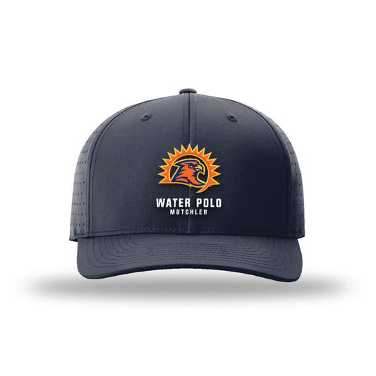 FPU - NCAA Men's Water Polo : Jonah Mutchler - Laser Performance Snapback Cap-0