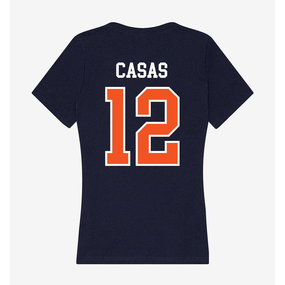 FPU - NCAA Women's Soccer : Krysta Casas - Classic Shersey Women's V-Neck T-Shirt-1