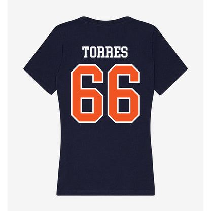 FPU - NCAA Baseball : Rogelio Torres - Classic Shersey Women's V-Neck T-Shirt-1