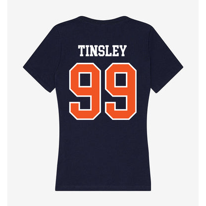 FPU - NCAA Baseball : Dustin Tinsley - Classic Shersey Women's V-Neck T-Shirt-1