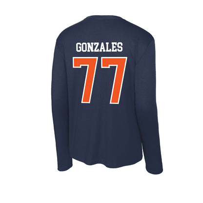 FPU - NCAA Baseball : Tyler Gonzales - Classic Shersey Activewear Long Sleeve T-Shirt-1