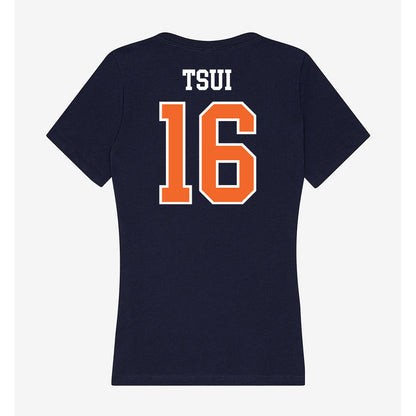 FPU - NCAA Baseball : Ethan Tsui - Classic Shersey Women's V-Neck T-Shirt-1