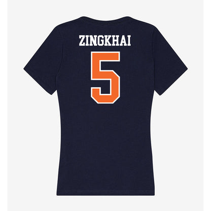 FPU - NCAA Men's Soccer : Wungsem Zingkhai - Classic Shersey Women's V-Neck T-Shirt-1